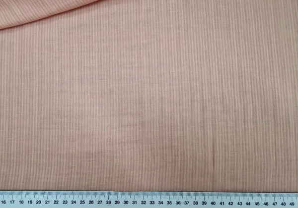 Baumwoll Musselin Doubleface streifen apricot-rosa
